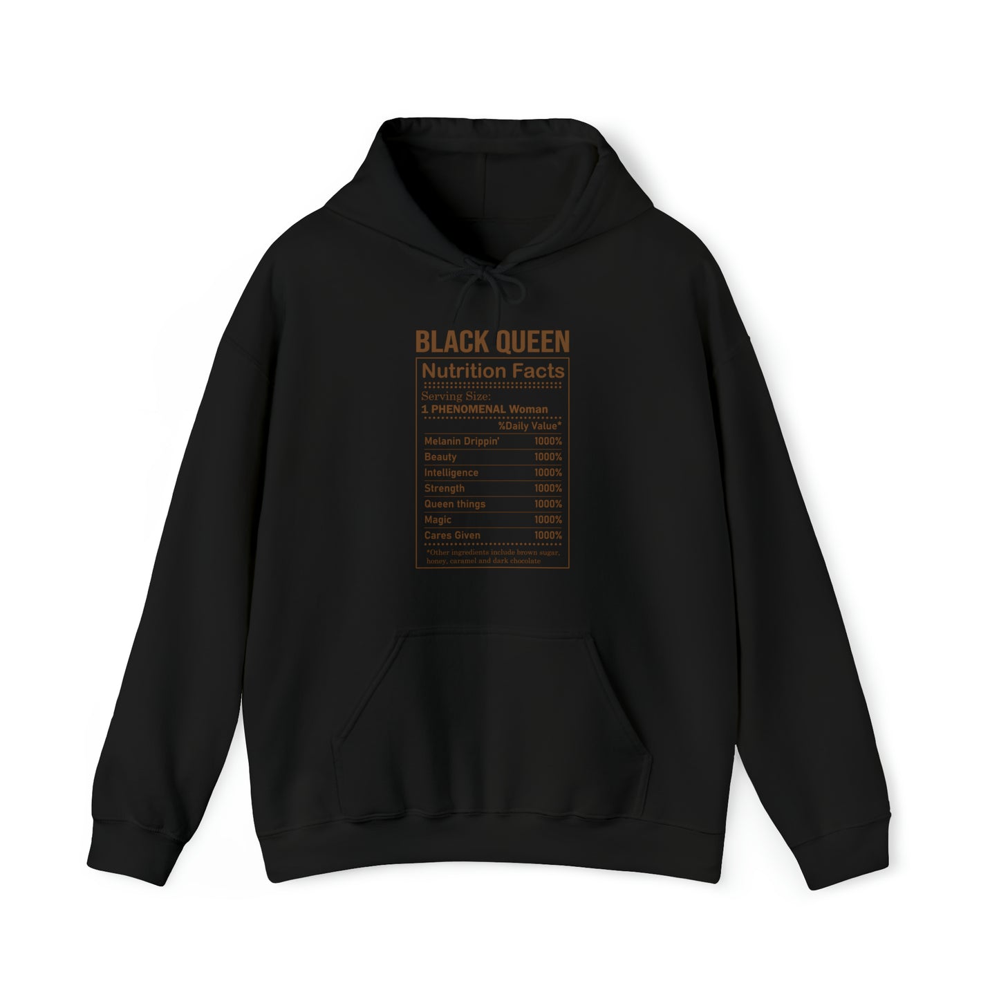 Black Queen Nutrition Facts - Hooded Sweatshirt
